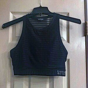 bebe Sport Black Sports Bra Top